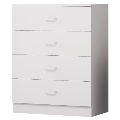 Tunis 4 Drawer Chest Of Drawers Matt White - Image 2