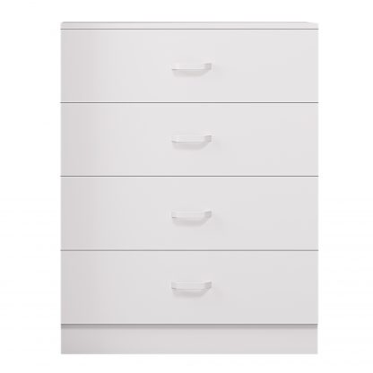 Tunis 4 Drawer Chest Of Drawers Matt White - Image 4