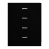 Tunis 4 Drawer Chest Of Drawers Matt Black - Image 4