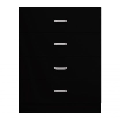 Tunis 4 Drawer Chest Of Drawers Matt Black - Image 4
