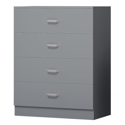 Tunis 4 Drawer Chest Of Drawers Matt Grey - Image 4