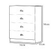 Esher 3 Piece Bedroom Furniture Set Matt White Oak Top - Image 6