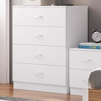 Tunis 4 Drawer Chest Of Drawers Matt White