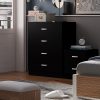 Tunis 4 Drawer Chest Of Drawers Matt Black