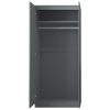Stora Modern 2 Door Double Wardrobe - Grey Gloss - Image 6