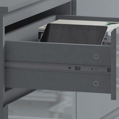 Stora 6 Drawer Chest Of Drawers - Grey Gloss - Image 6