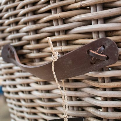 Maya Rattan Pair of Dining Chairs - Light Legs - Image 3