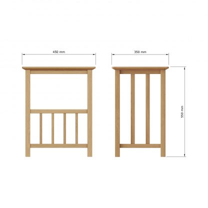 Taberno Magazine Rack - Oak - Image 5