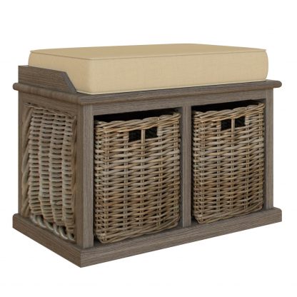 Maya Small Bench With Baskets - Image 4