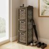 Maya Tall Storage Unit 3 Baskets High - Image 7
