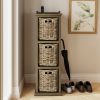 Maya Tall Storage Unit 3 Baskets High