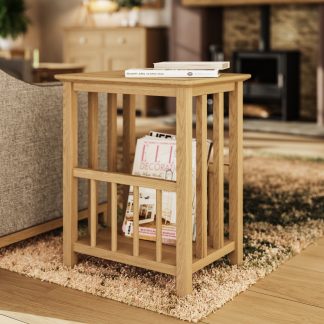 Taberno Magazine Rack - Oak