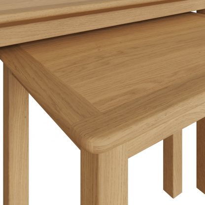 Taberno Nest Of 2 Tables - Oak - Image 2