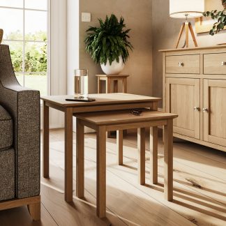 Taberno Nest Of 2 Tables - Oak