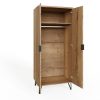 Fisso 2 Door Double Wardrobe - Cracked Oak (Not Fast Click Assembly) - Image 4