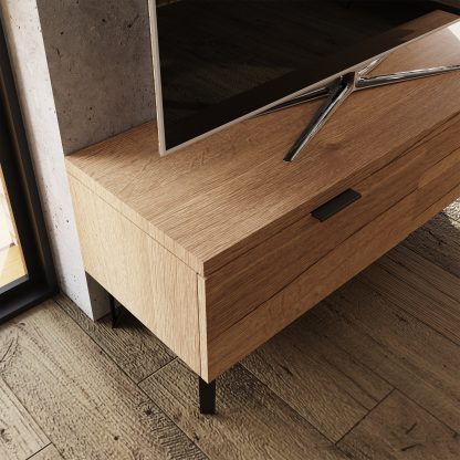 Fisso TV Unit Fast Click Assembly - Cracked Oak - Image 3