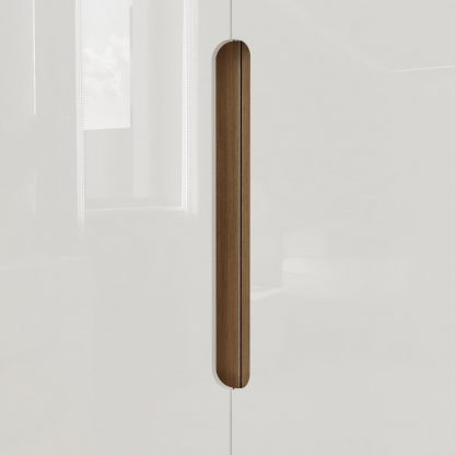 Veloce 2 Door White Gloss Double Wardrobe (Not Fast Click Assembly) - Image 3