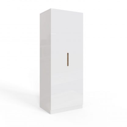 Veloce 2 Door White Gloss Double Wardrobe (Not Fast Click Assembly) - Image 4