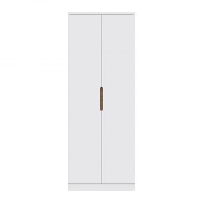 Veloce 2 Door White Gloss Double Wardrobe (Not Fast Click Assembly) - Image 5