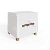 Veloce 2 Drawer White Gloss Bedside Fast Click Assembly - Image 3