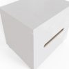 Veloce 2 Drawer White Gloss Bedside Fast Click Assembly - Image 7