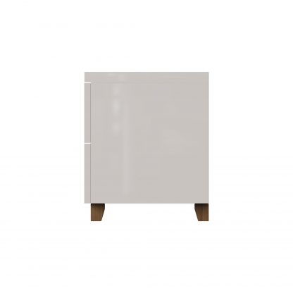 Veloce 2 Drawer White Gloss Bedside Fast Click Assembly - Image 8