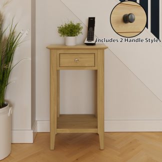 Arvid Telephone Table with handle styles