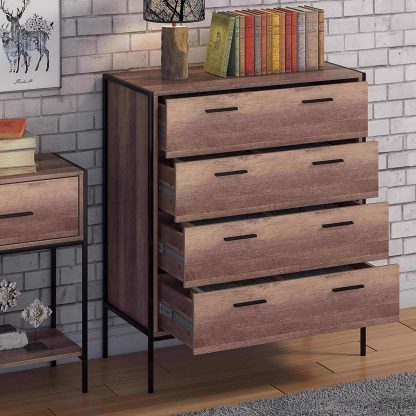 Industrial Inspired Chest Of 4 Drawers - Image 2