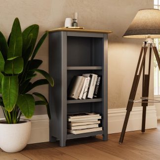 Taberno 3 Tier Bookcase - Graphite Blue