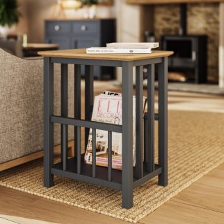 Taberno Magazine Rack - Graphite Blue