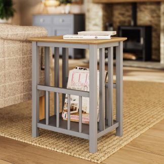 Taberno Magazine Rack - Dove Grey