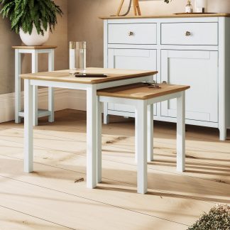 Taberno Nest Of 2 Tables - Linen