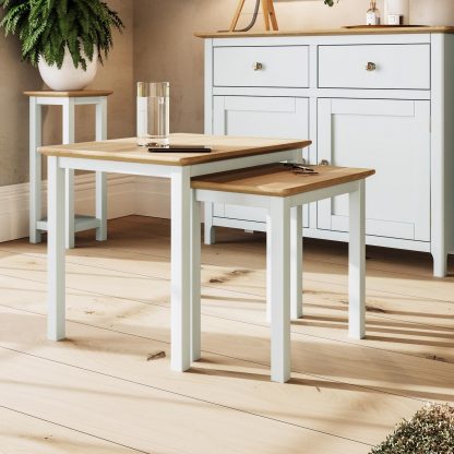 Taberno Nest Of 2 Tables - Linen