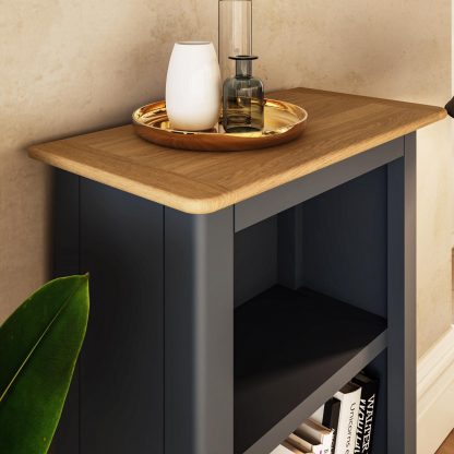 Taberno 3 Tier Bookcase - Graphite Blue - Image 2
