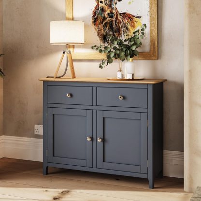 Taberno 2 Door 2 Drawer Sideboard - Graphite - Image 2