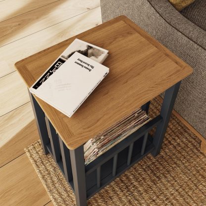 Taberno Magazine Rack - Graphite Blue - Image 4