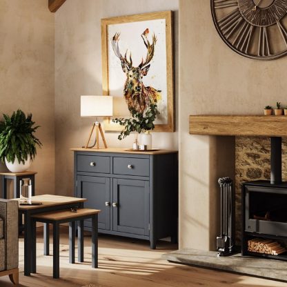 Taberno 2 Door 2 Drawer Sideboard - Graphite - Image 3
