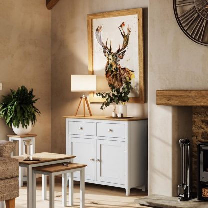 Taberno 2 Door 2 Drawer Sideboard - Linen - Image 3