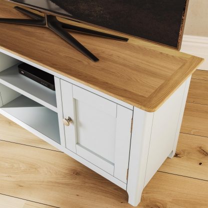 Taberno Large 2 Door TV Unit - Linen - Image 4