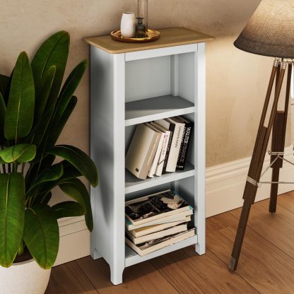 Taberno 3 Tier Bookcase - Linen - Image 4