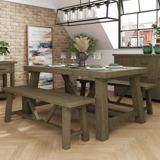 Saltash 1.6M Fixed Top Dining Table