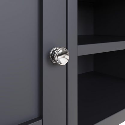 Taberno Large 2 Door TV Unit - Graphite Blue - Image 5