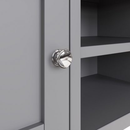 Taberno Large 2 Door TV Unit - Dove Grey - Image 5