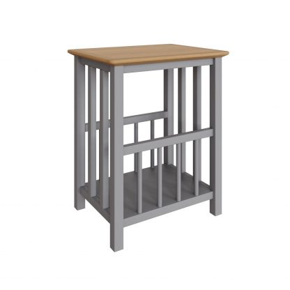 Taberno Magazine Rack - Dove Grey - Image 5