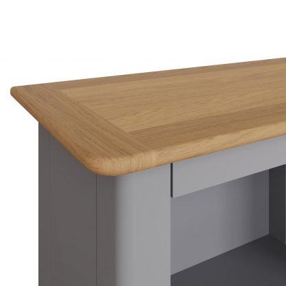 Taberno 3 Tier Bookcase - Dove Grey - Image 7