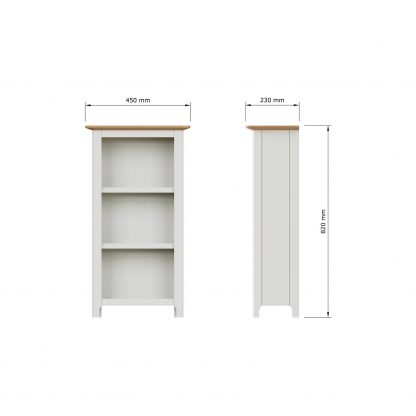 Taberno 3 Tier Bookcase - Linen - Image 8
