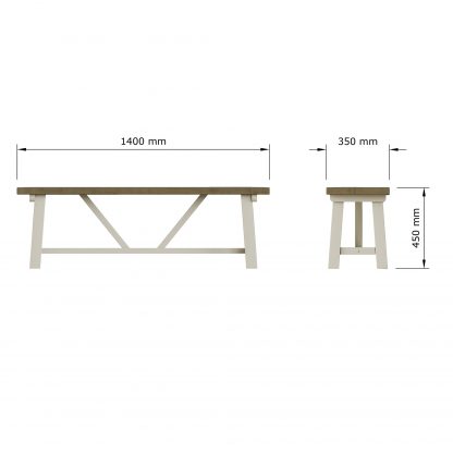 Purbeck 1.4M Bench - Image 9
