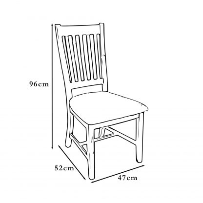 Saltash Stick Back Dining Chair - Image 5