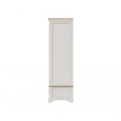 Faire 120cm Sliding Robe in Dove Grey with Oak Top - Image 2