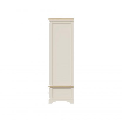 Faire 120cm Sliding Robe in Putty with Oak Top - Image 2